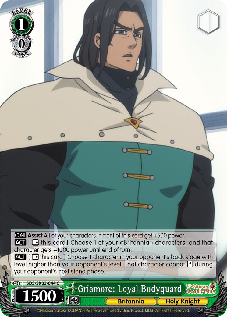 Image for Griamore: Loyal Bodyguard (The Seven Deadly Sins) (SDS/SX03-044 C) - Weiss Schwarz