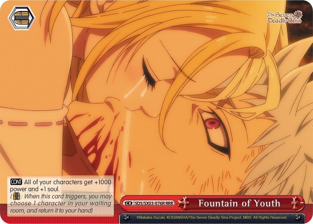 Image for Fountain of Youth (RRR) (The Seven Deadly Sins) (SDS/SX03-076R RRR) - Weiss Schwarz