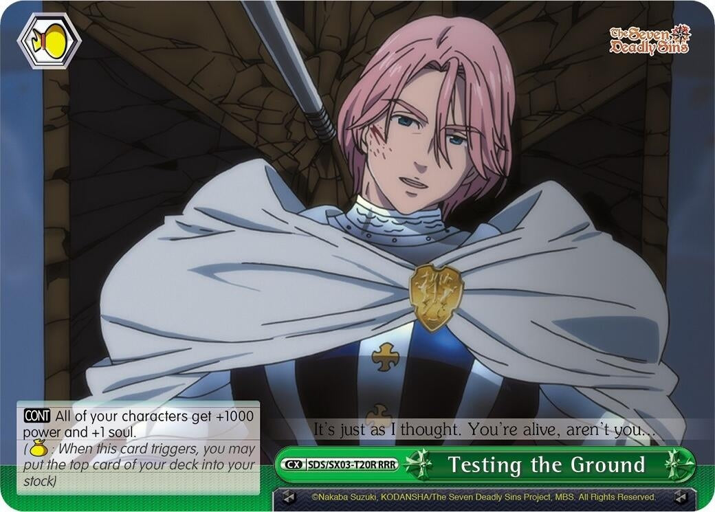Image for Testing the Ground (RRR) (The Seven Deadly Sins) (SDS/SX03-T20R RRR) - Weiss Schwarz