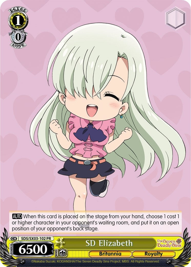 Image for SD Elizabeth (The Seven Deadly Sins) (SDS/SX03-102 PR) - Weiss Schwarz