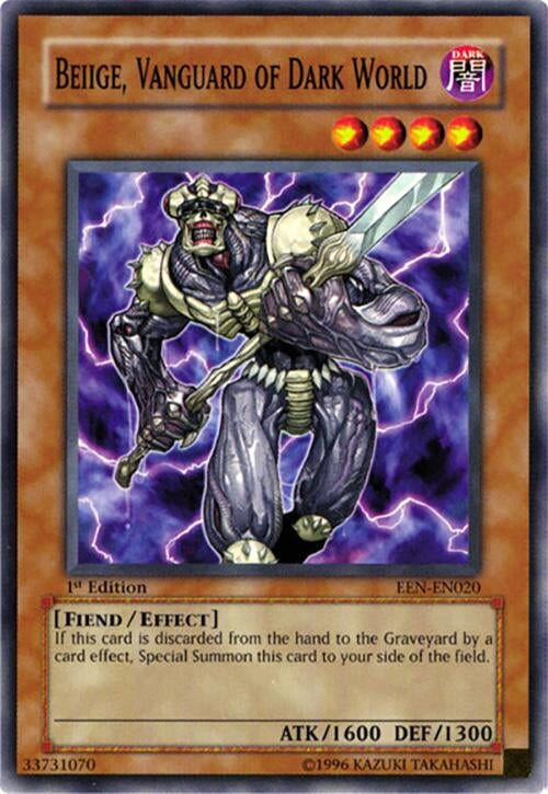 Image for Beiige, Vanguard of Dark World (Elemental Energy) (EEN-EN020) - YuGiOh
