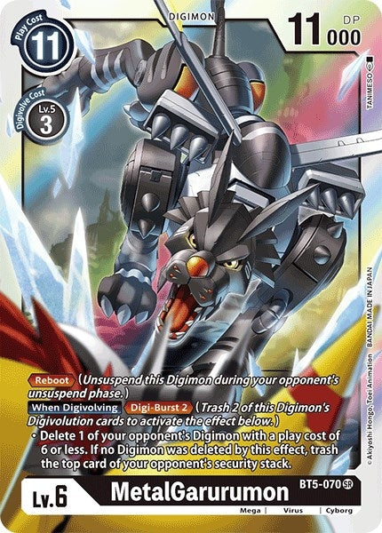 Image for MetalGarurumon - BT5-070 (BT05) (5070)