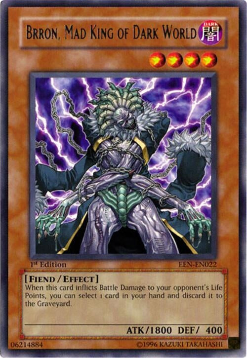Image for Brron, Mad King of Dark World (Elemental Energy) (EEN-EN022) - YuGiOh