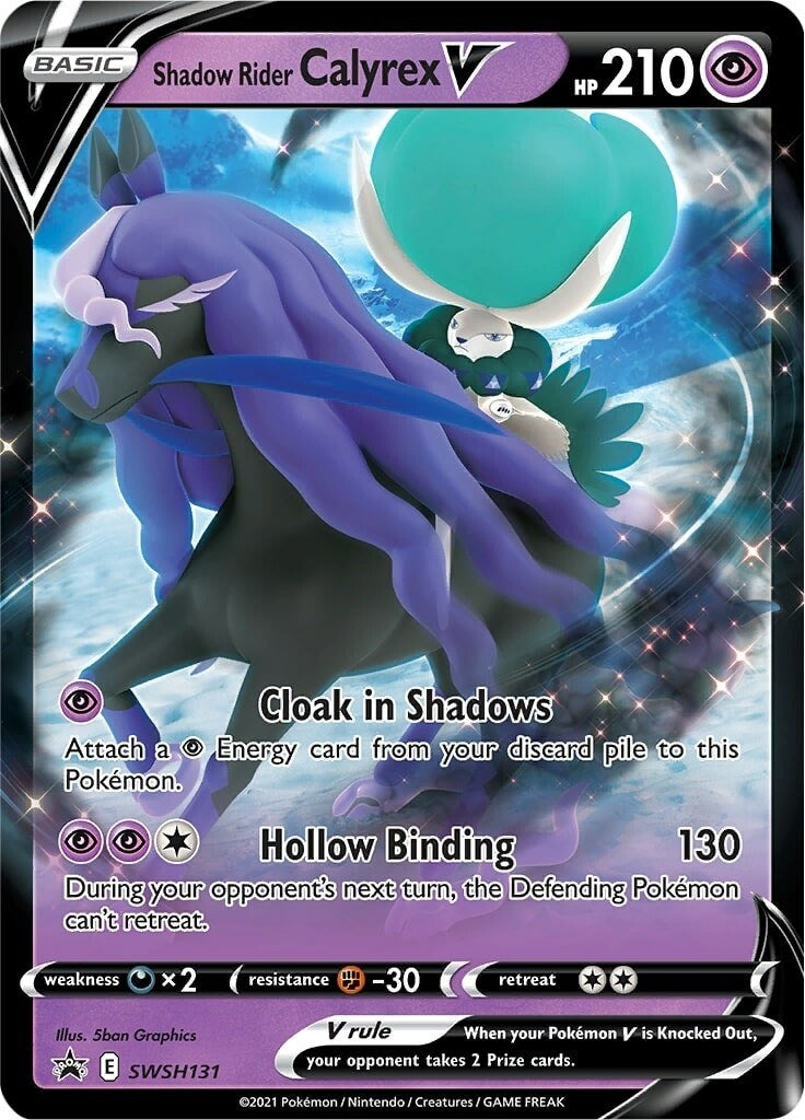 Image for Shadow Rider Calyrex V - SWSH131 (SWSH: Sword & Shield Promo Cards) (SWSH131) - Pokemon
