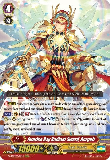 Image for Sunrise Ray Radiant Sword, Gurguit (V-SS09) (9031)