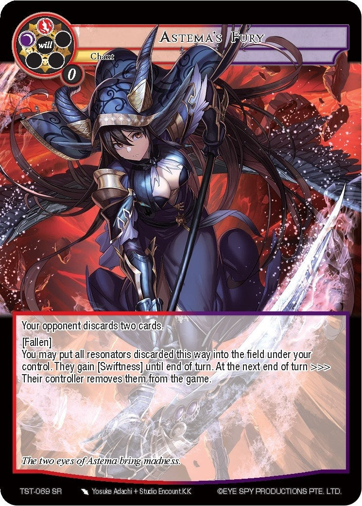 Image for Astema's Fury (The Seventh) (TST-069) - Force of Will