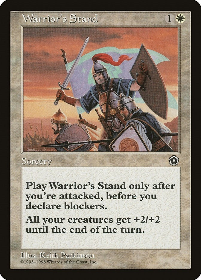 Image for Warrior's Stand (Portal Second Age) - Magic: The Gathering