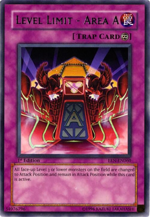 Image for Level Limit - Area A (Elemental Energy) (EEN-EN060) - YuGiOh