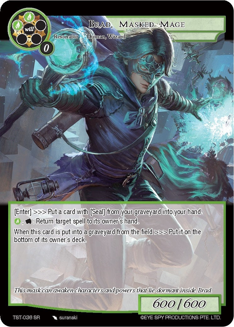 Image for Brad, Masked Mage (The Seventh) (TST-036) - Force of Will