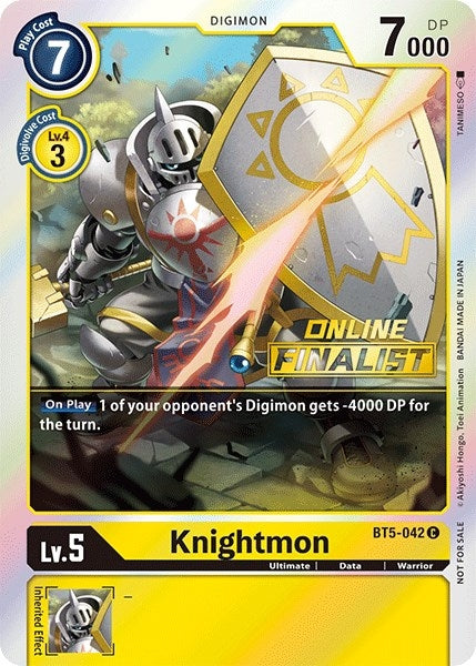 Image for Knightmon - BT5-042 (2021 Championship Online Regional) [Online Finalist] (BT05) (5042)