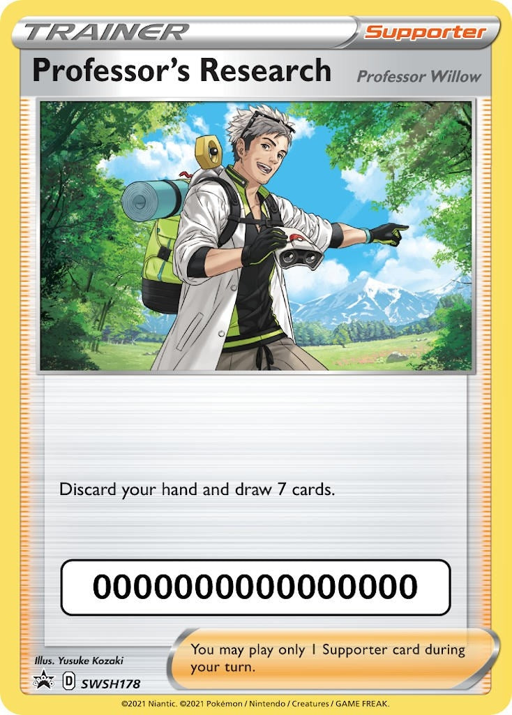 Image for Professor's Research - SWSH178 (with Pokemon Go Code) (SWSH: Sword & Shield Promo Cards) (SWSH178) - Pokemon