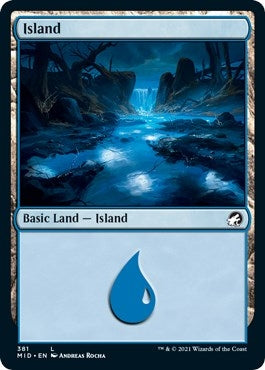 Image for Island (381) (Innistrad: Midnight Hunt) (381) - Magic: The Gathering
