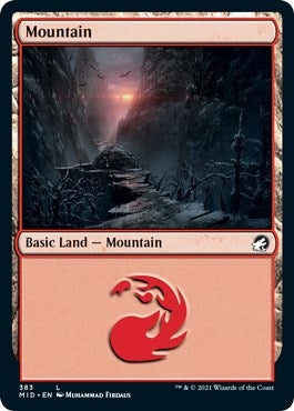 Image for Mountain (383) (Innistrad: Midnight Hunt) (383) - Magic: The Gathering