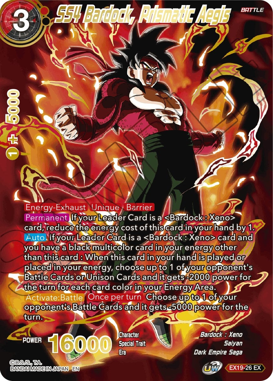Image for SS4 Bardock, Prismatic Aegis (Special Anniversary Set 2021) (EX19-26) - Dragon Ball Super: Masters