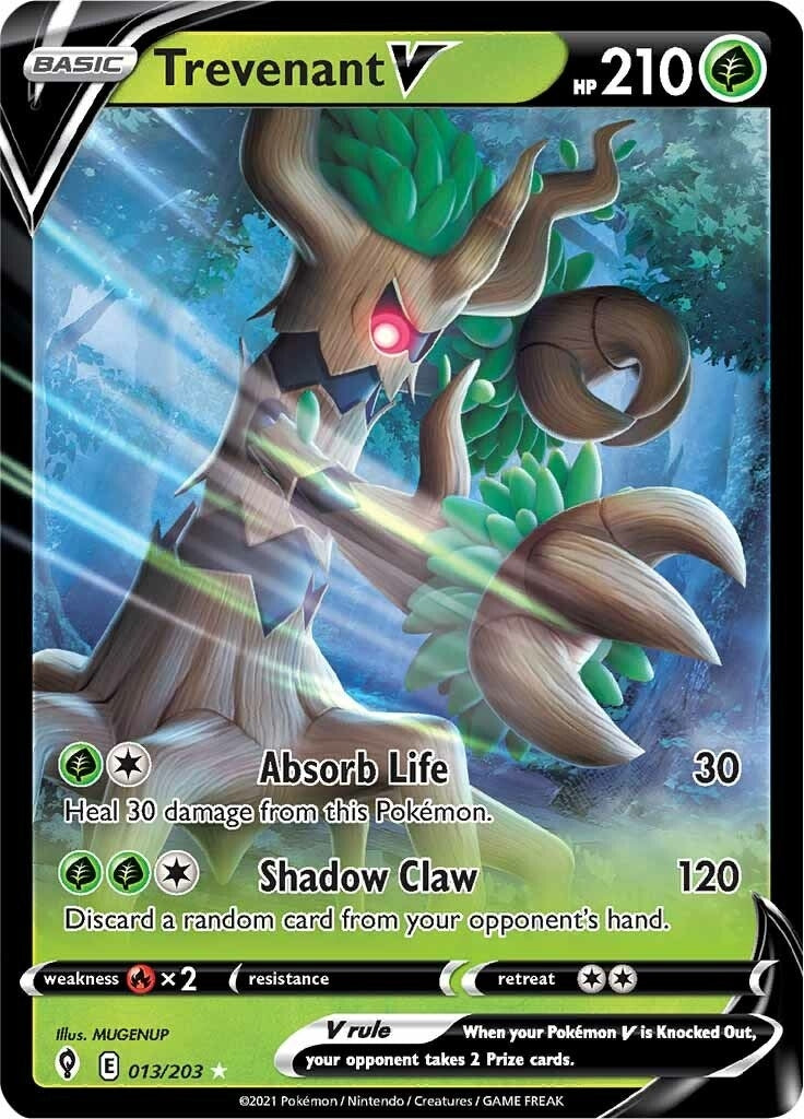 Image for Trevenant V (SWSH07: Evolving Skies) (013/203) - Pokemon