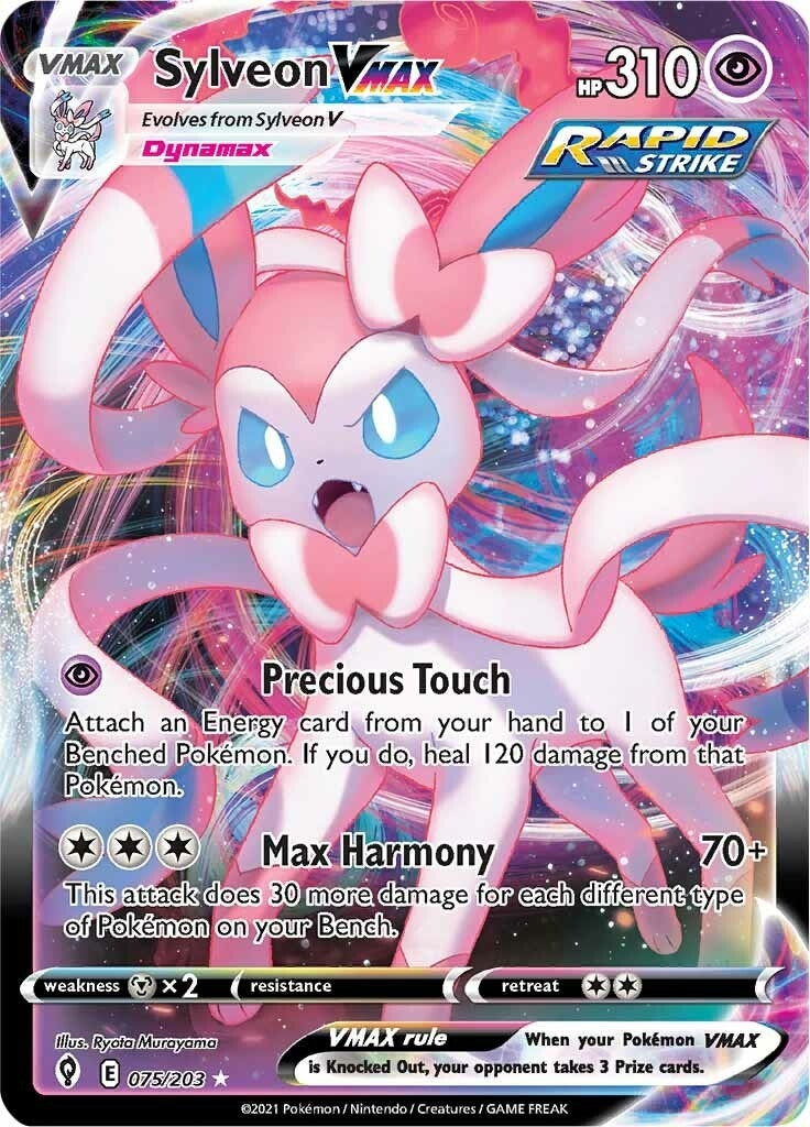 Image for Sylveon VMAX (SWSH07: Evolving Skies) (075/203) - Pokemon
