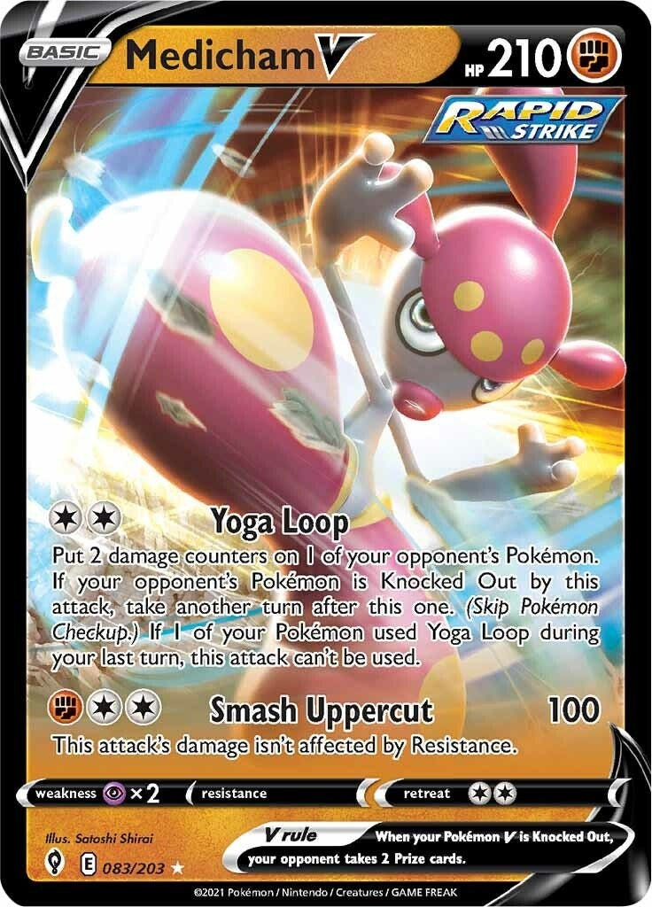 Image for Medicham V (SWSH07: Evolving Skies) (083/203) - Pokemon