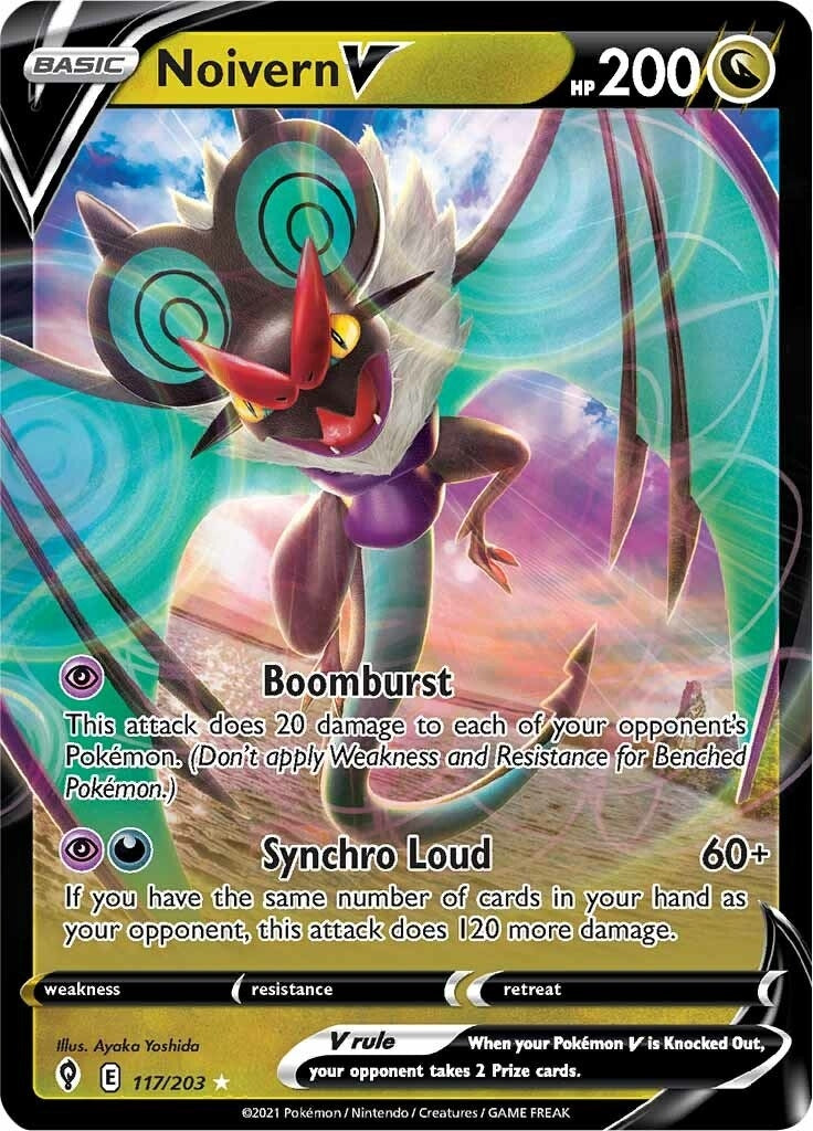 Image for Noivern V (SWSH07: Evolving Skies) (117/203) - Pokemon