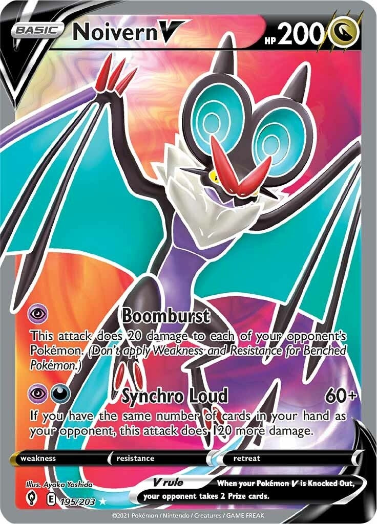 Image for Noivern V (Full Art) (SWSH07: Evolving Skies) (195/203) - Pokemon