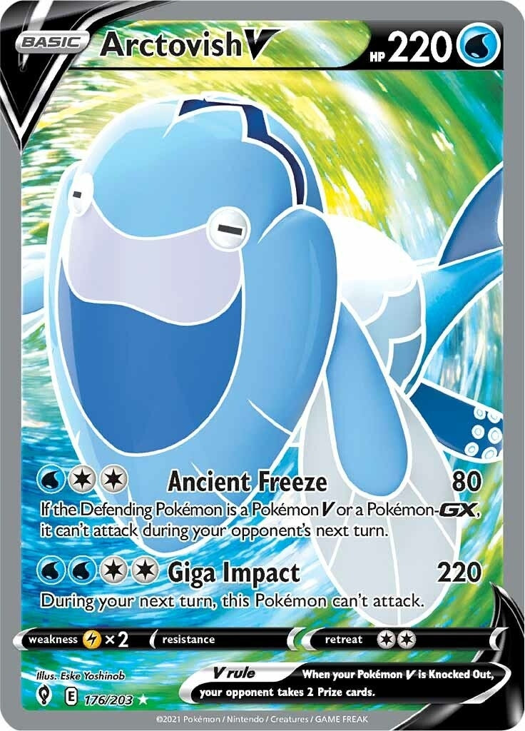 Image for Arctovish V (Full Art) (SWSH07: Evolving Skies) (176/203) - Pokemon