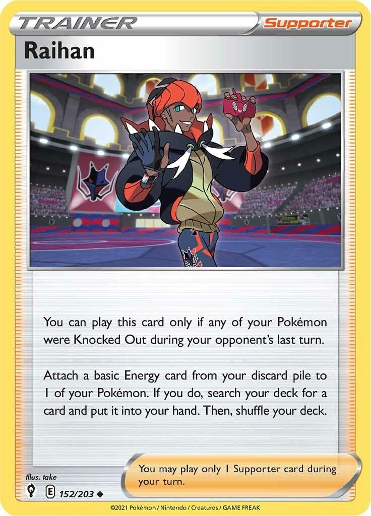 Image for Raihan (SWSH07: Evolving Skies) (152/203) - Pokemon