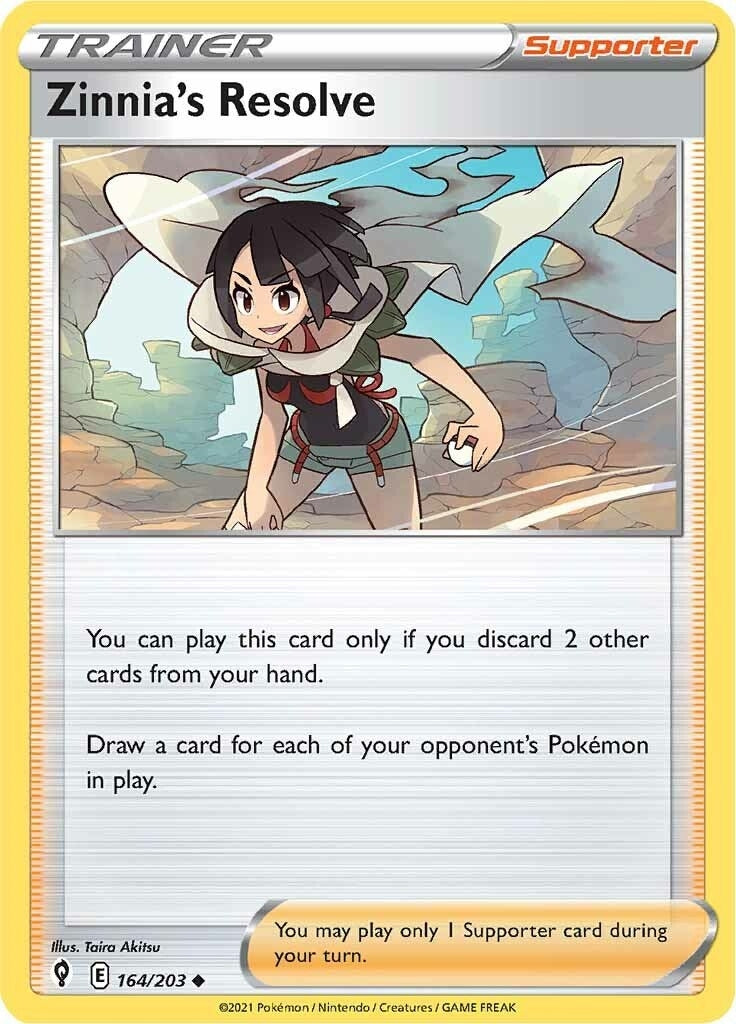 Image for Zinnia's Resolve (SWSH07: Evolving Skies) (164/203) - Pokemon
