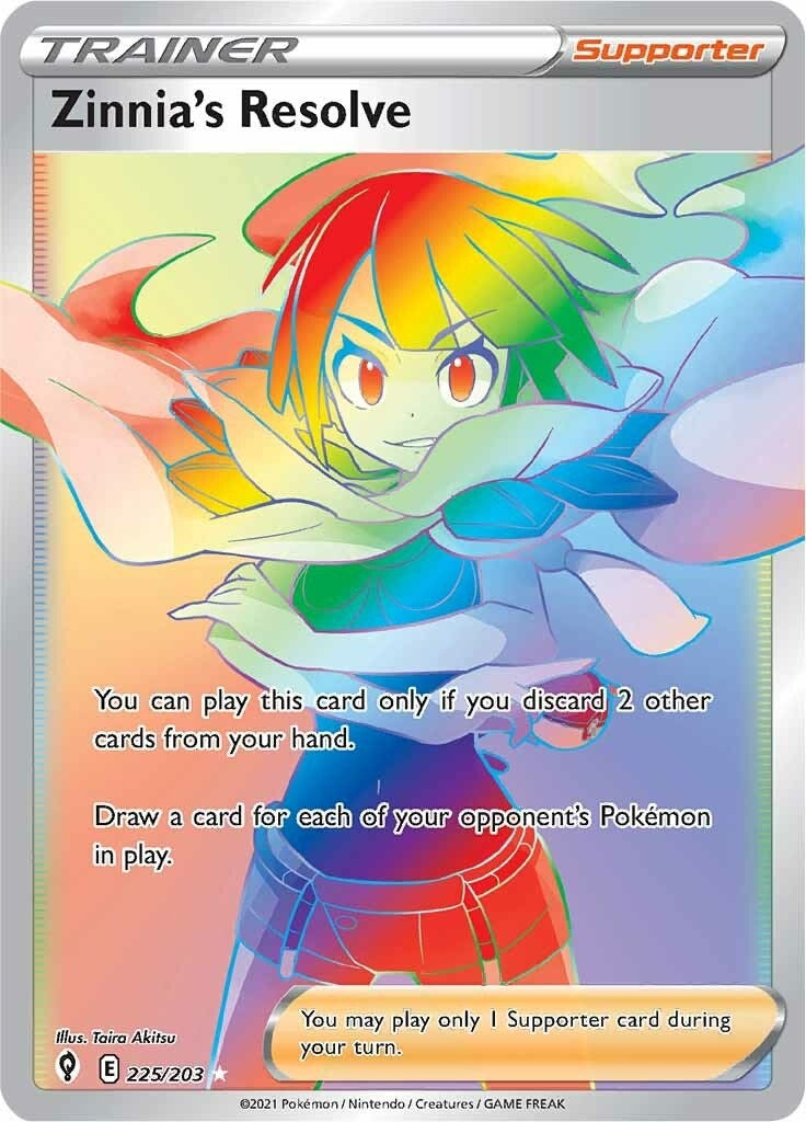 Image for Zinnia's Resolve (Secret) (SWSH07: Evolving Skies) (225/203) - Pokemon