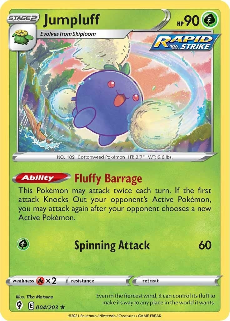 Image for Jumpluff (SWSH07: Evolving Skies) (004/203) - Pokemon
