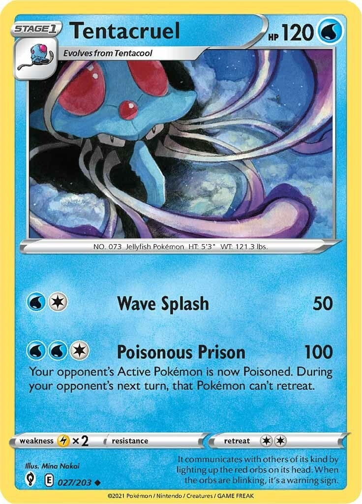 Image for Tentacruel (SWSH07: Evolving Skies) (027/203) - Pokemon