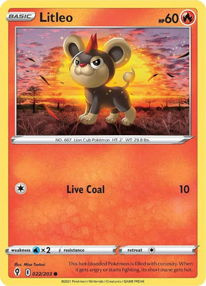 Image for Litleo (SWSH07: Evolving Skies) (022/203) - Pokemon