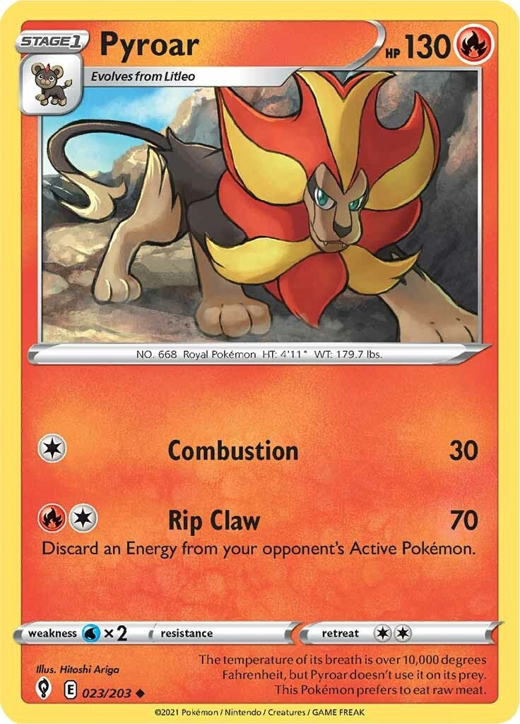 Image for Pyroar (SWSH07: Evolving Skies) (023/203) - Pokemon