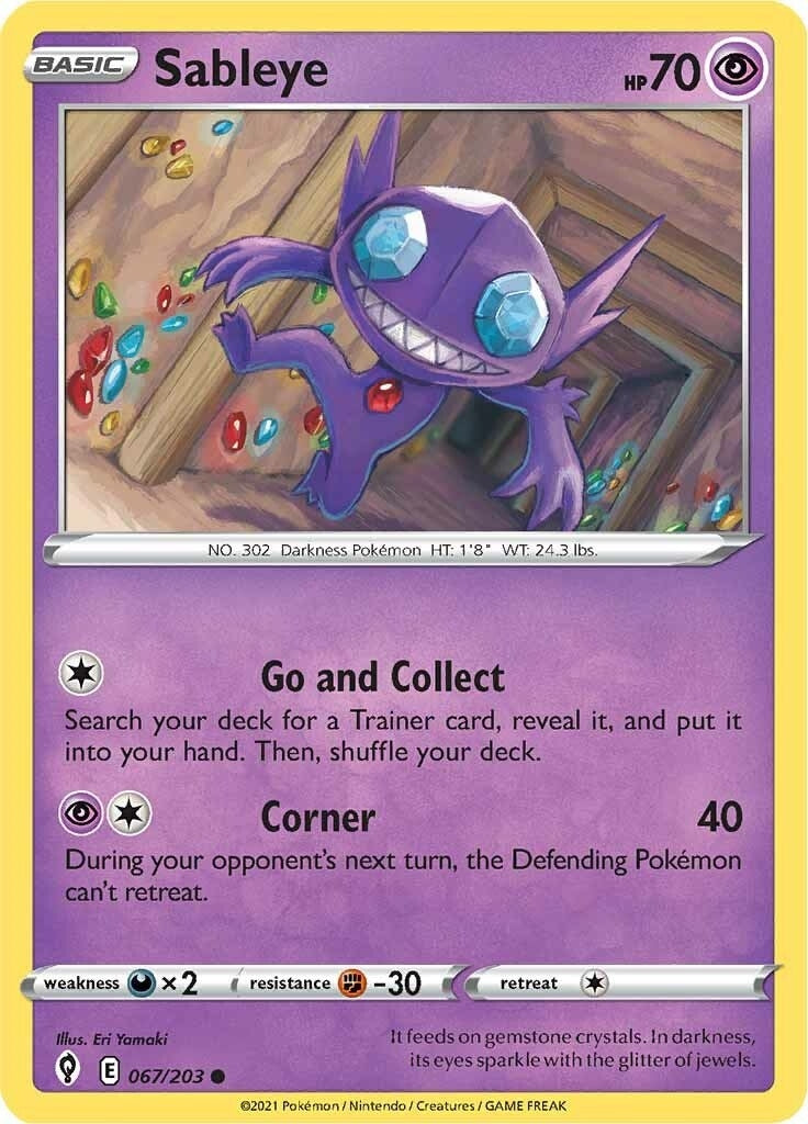Image for Sableye (SWSH07: Evolving Skies) (067/203) - Pokemon