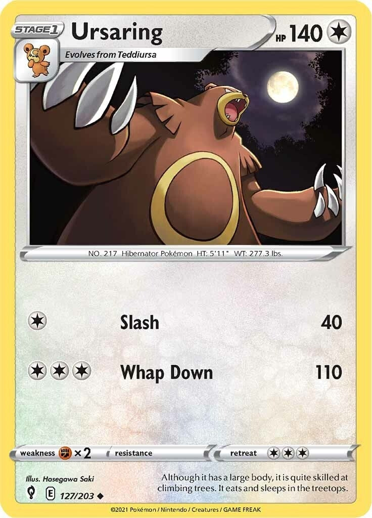 Image for Ursaring (SWSH07: Evolving Skies) (127/203) - Pokemon