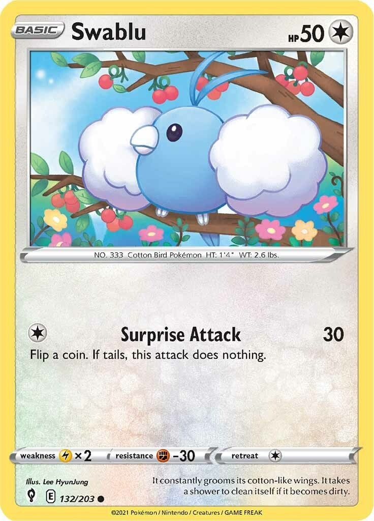Image for Swablu (SWSH07: Evolving Skies) (132/203) - Pokemon