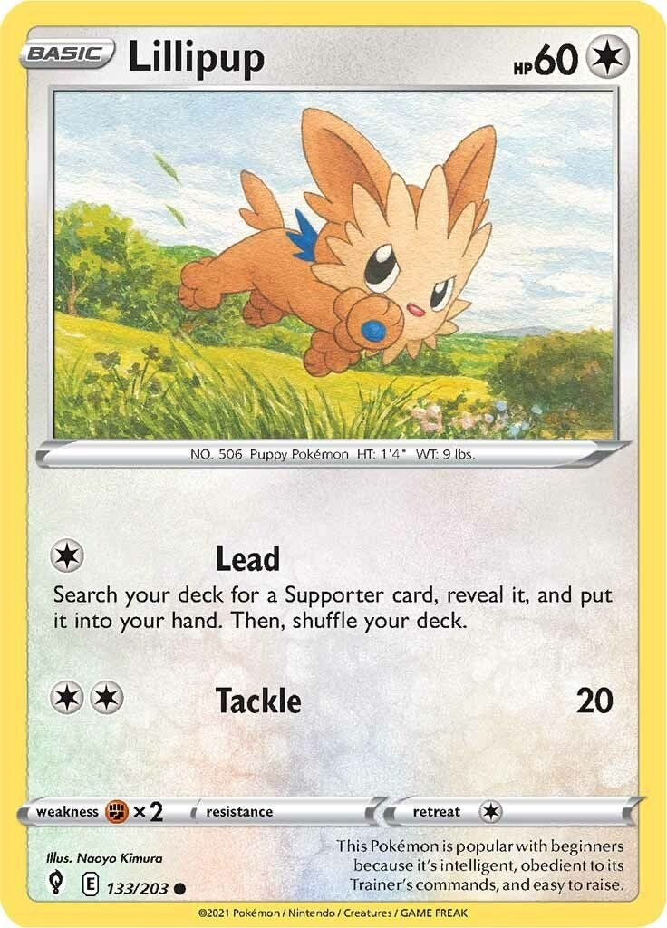Image for Lillipup (SWSH07: Evolving Skies) (133/203) - Pokemon