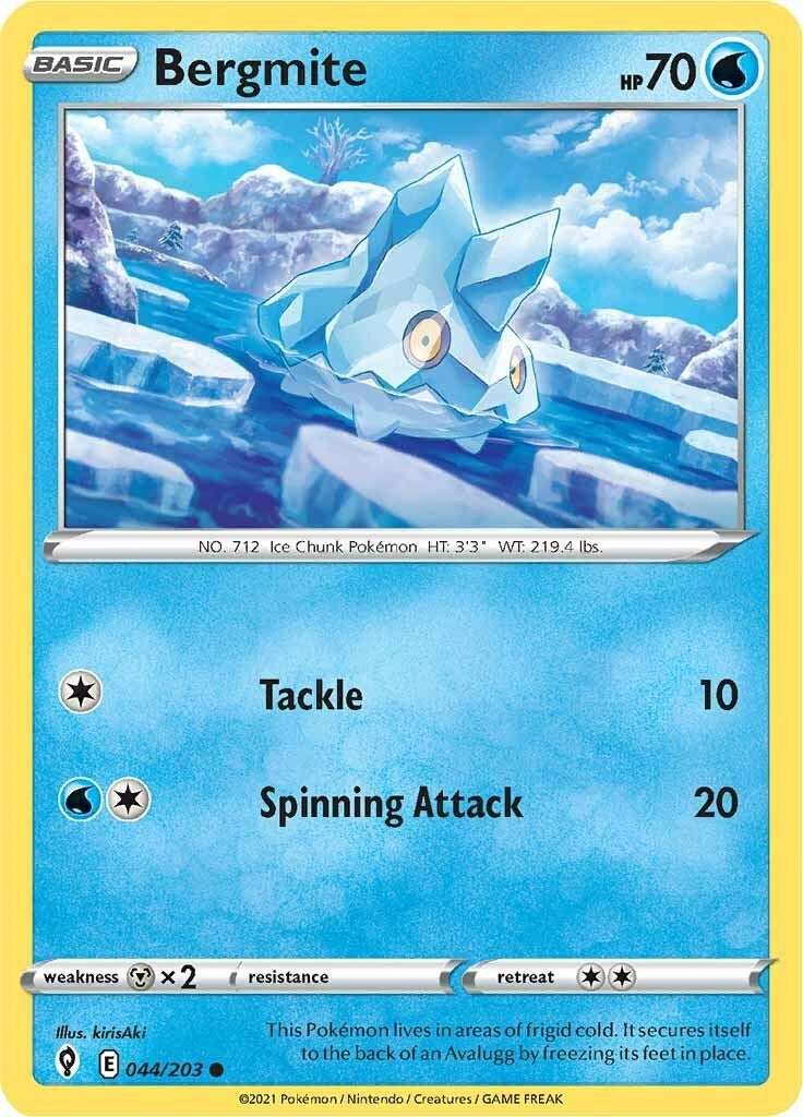Image for Bergmite (SWSH07: Evolving Skies) (044/203) - Pokemon