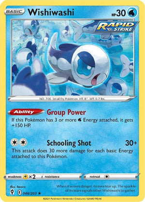 Image for Wishiwashi (SWSH07: Evolving Skies) (046/203) - Pokemon
