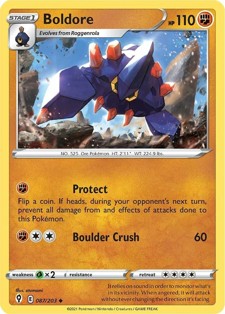 Image for Boldore (SWSH07: Evolving Skies) (087/203) - Pokemon