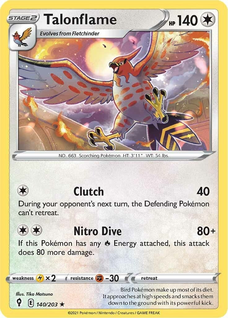 Image for Talonflame (SWSH07: Evolving Skies) (140/203) - Pokemon
