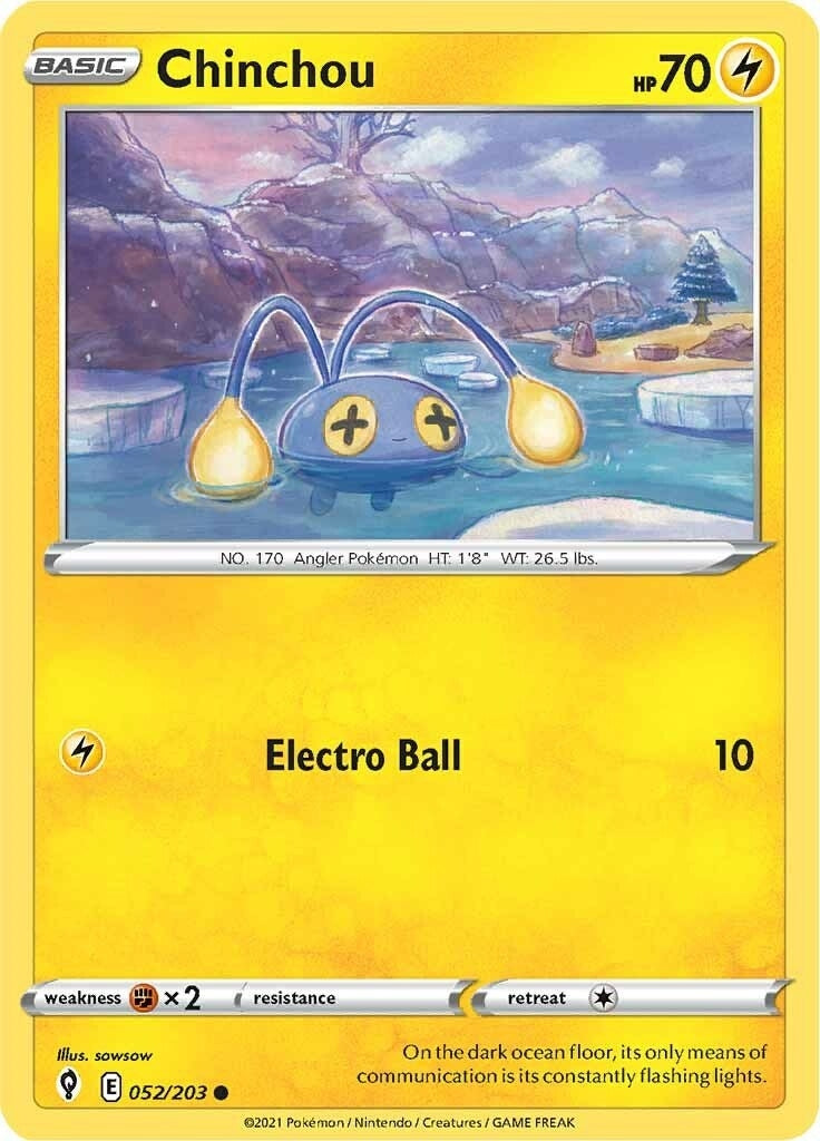Image for Chinchou (SWSH07: Evolving Skies) (052/203) - Pokemon