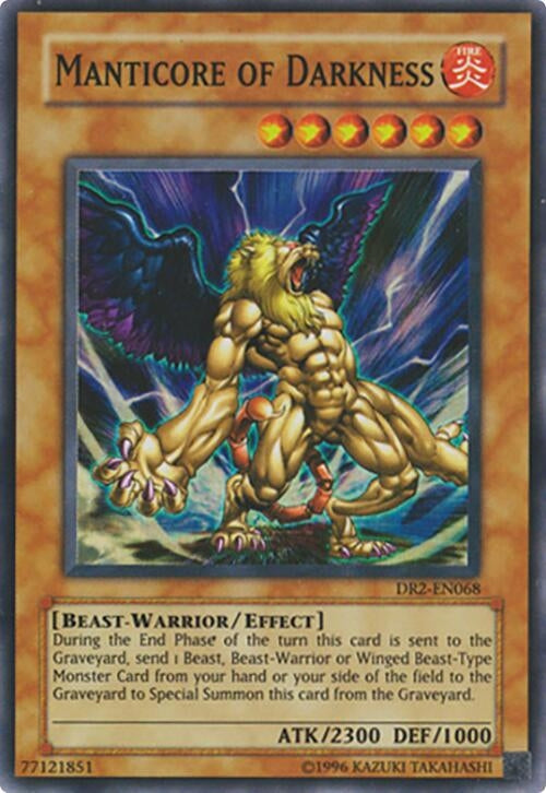Image for Manticore of Darkness (Dark Revelation Volume 2) (DR2-EN068) - YuGiOh