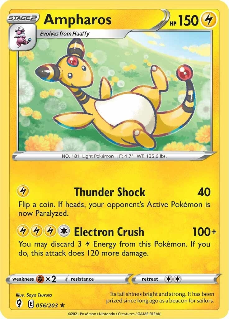 Image for Ampharos (SWSH07: Evolving Skies) (056/203) - Pokemon