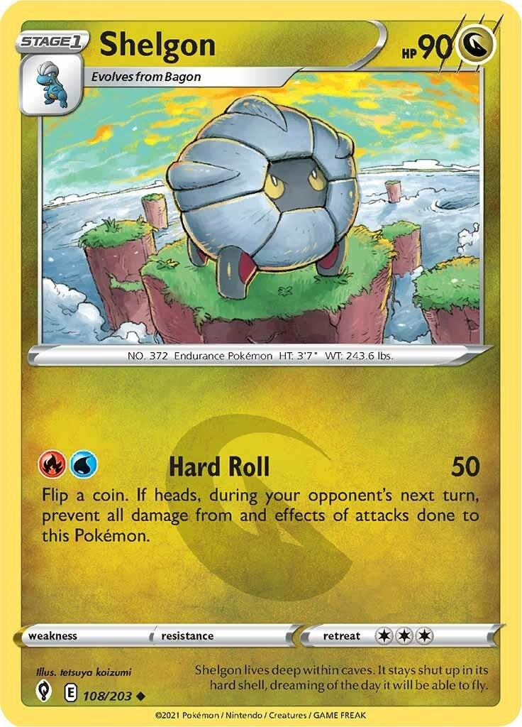 Image for Shelgon (SWSH07: Evolving Skies) (108/203) - Pokemon