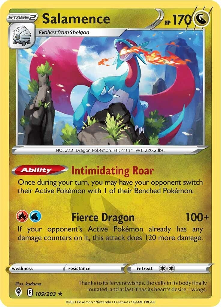 Image for Salamence (SWSH07: Evolving Skies) (109/203) - Pokemon