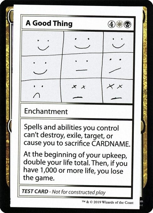 Image for A Good Thing (No PW Symbol) (Mystery Booster: Convention Edition Exclusives) - Magic: The Gathering