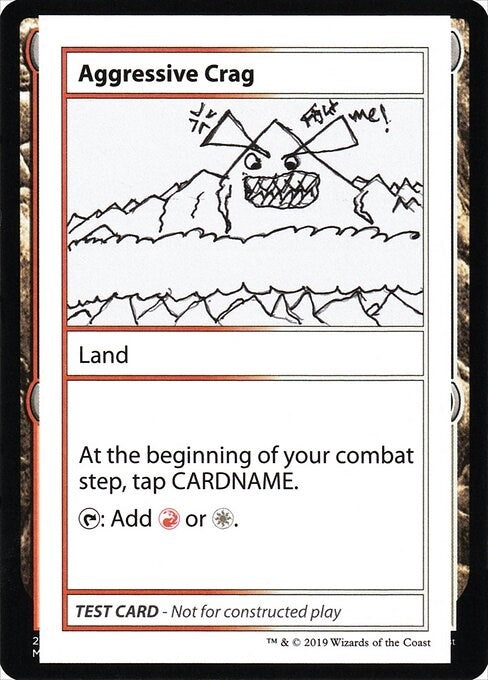 Image for Aggressive Crag (No PW Symbol) (Mystery Booster: Convention Edition Exclusives) - Magic: The Gathering