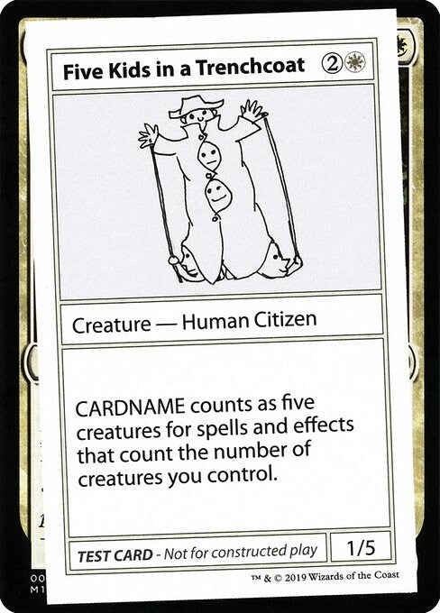 Image for Five Kids in a Trenchcoat (No PW Symbol) (Mystery Booster: Convention Edition Exclusives) - Magic: The Gathering