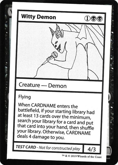 Image for Witty Demon (No PW Symbol) (Mystery Booster: Convention Edition Exclusives) - Magic: The Gathering