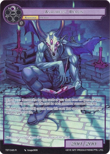 Image for Asmodeus' Demon (Full Art) (The Seventh) (TST-045) - Force of Will