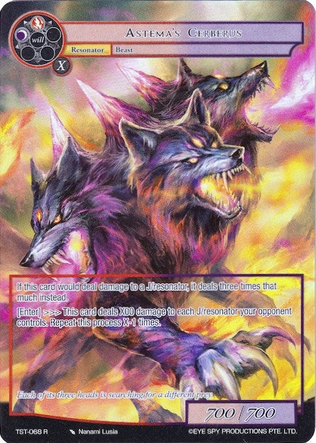 Image for Astema's Cerberus (Full Art) (The Seventh) (TST-068) - Force of Will